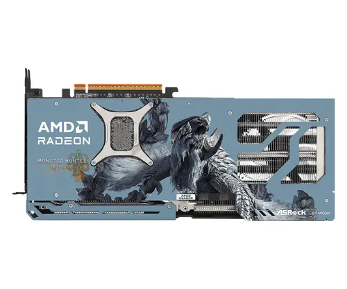 ASROCK Video Card AMD Radeon RX 9070 XT Monster Hunter 16GB GDDR6 256-bit, 1x HDMI 2.1b, 3x DP 2.1a, 2x 8-pin PWR connector, PCIe 5.0 x16, recommended PSU 800W, 298 x 131 x 58 mm, 2.9-slot, 90-GA6FZZ-00UANZ - image 4