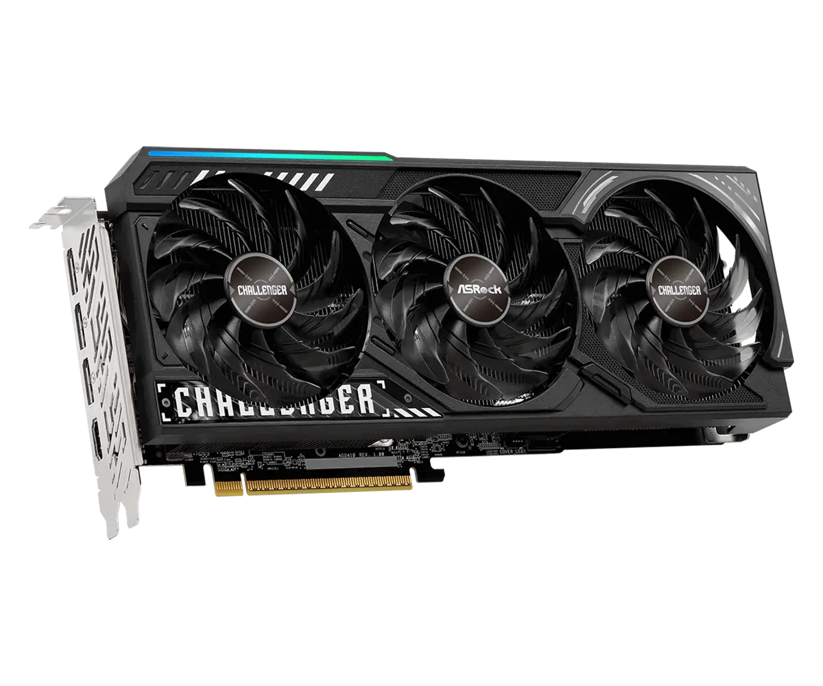 ASROCK Placă video AMD Radeon RX 9070 XT Challenger 16GB GDDR6 256-bit, 1x HDMI, 3x DP, 2x conector de alimentare 8-pin, PCIe 5.0 x16, sursă - image 1