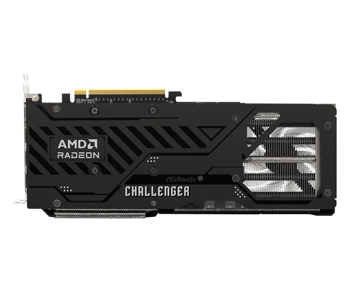 ASROCK Κάρτα γραφικών AMD Radeon RX 9070 XT Challenger 16GB GDDR6 256-bit, 1x HDMI, 3x DP, 2x 8-pin σύνδεσμος τροφοδοσίας, PCIe 5.0 x16, συνιστώμενο - image 3