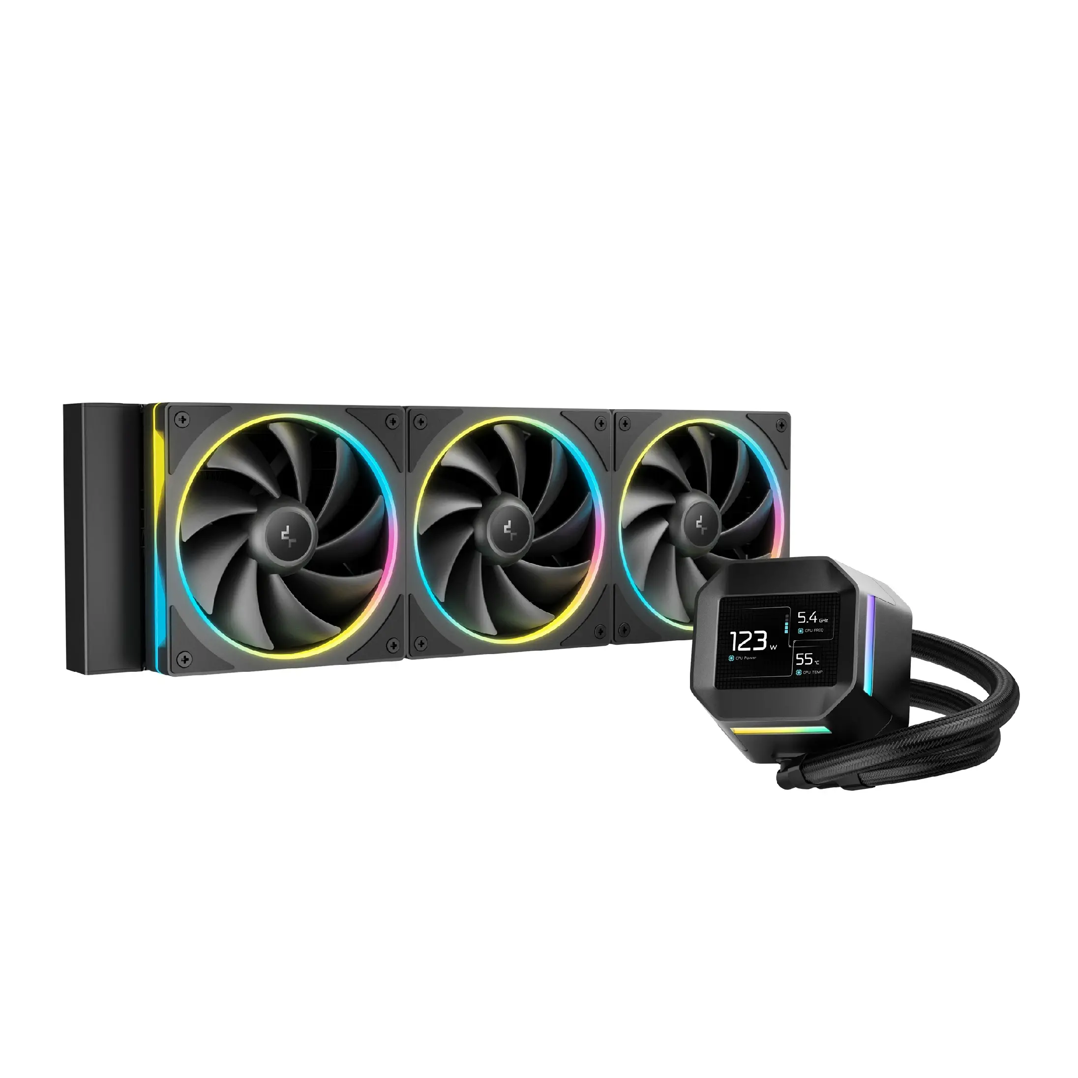 DeepCool υδρόψυξη Water Cooling LM360 - οθόνη IPS 2.4 ιντσών, Addressable RGB