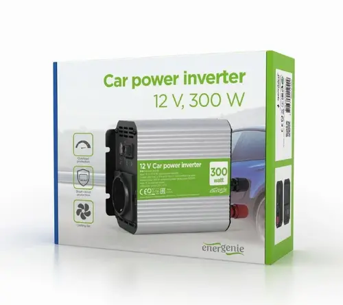 Gembird инвертор за автомобил Car power inverter - EG-PWC300-01 - 300W, USB-A - image 3