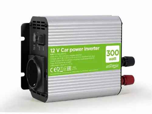 Gembird инвертор за автомобил Car power inverter - EG-PWC300-01 - 300W, USB-A