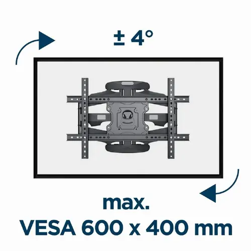 Gembird επιτοίχια βάση τηλεόρασης TV Mount - WM-75ST-01 - 32"-75", 45.5 kg - 5