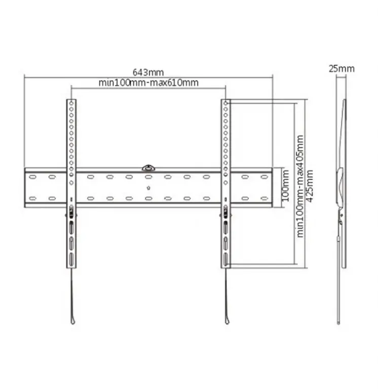 Gembird стенна стойка за телевизор TV Mount - WM-70F-01 - 37"-70", 40 kg - image 3