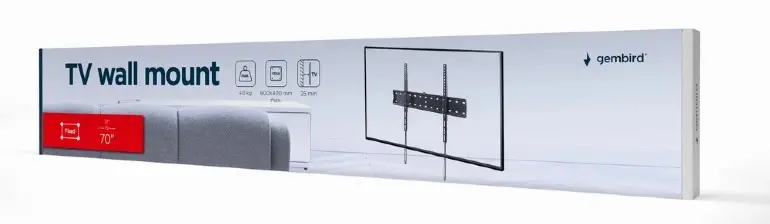 Gembird стенна стойка за телевизор TV Mount - WM-70F-01 - 37"-70", 40 kg - image 4