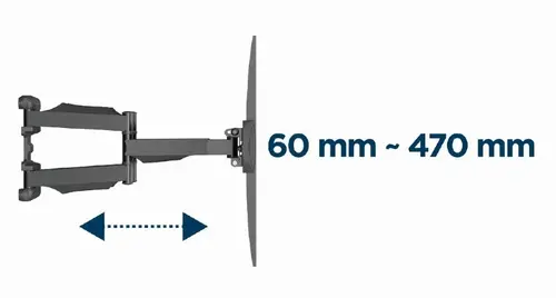 Gembird стенна стойка за телевизор TV Mount - WM-58ST-01 - 32"-58", 36.4 kg - image 10