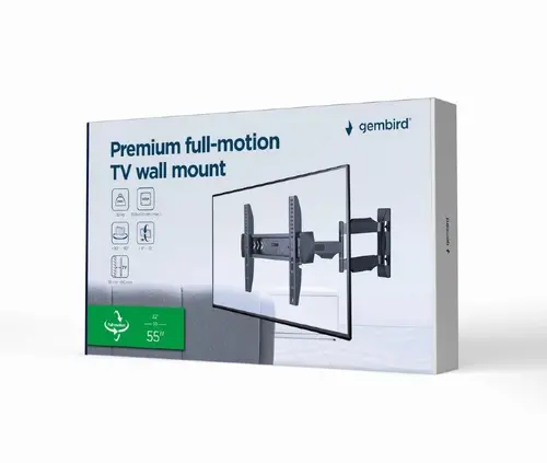 Gembird стенна стойка за телевизор TV Mount - WM-55ST-02 - 32"-55", 30 kg - image 9