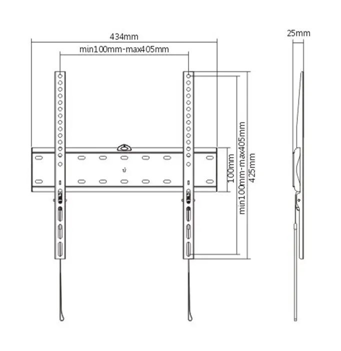 Gembird стенна стойка за телевизор TV Mount - WM-55F-02 - 32"-55", 40 kg - image 3