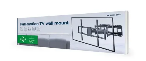 Gembird επιτοίχια βάση τηλεόρασης TV Mount - WM-120ST-01 - Ρυθμιζόμενη, 60"-120", 120 kg - 10