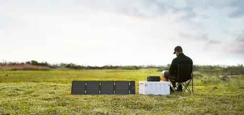 Ecoflow Преносима електростанция със соларен панел комплект Portable Power Station RIVER 3 UPS + 45W Solar Panel with USB-C - image 1