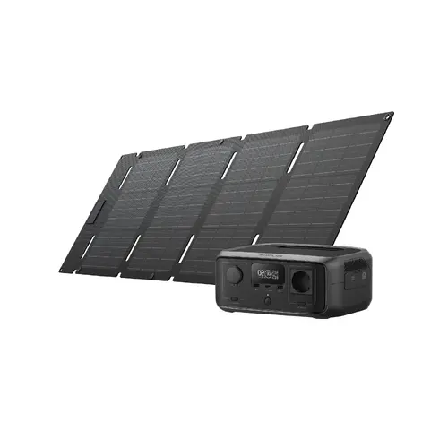 Ecoflow Преносима електростанция със соларен панел комплект Portable Power Station RIVER 3 UPS + 45W Solar Panel with USB-C