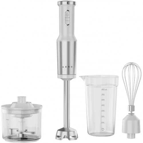 Hand Blender, 1200W in CB, White, Tiger Teeth Cutter, Whisk, Food Processor, Cup
