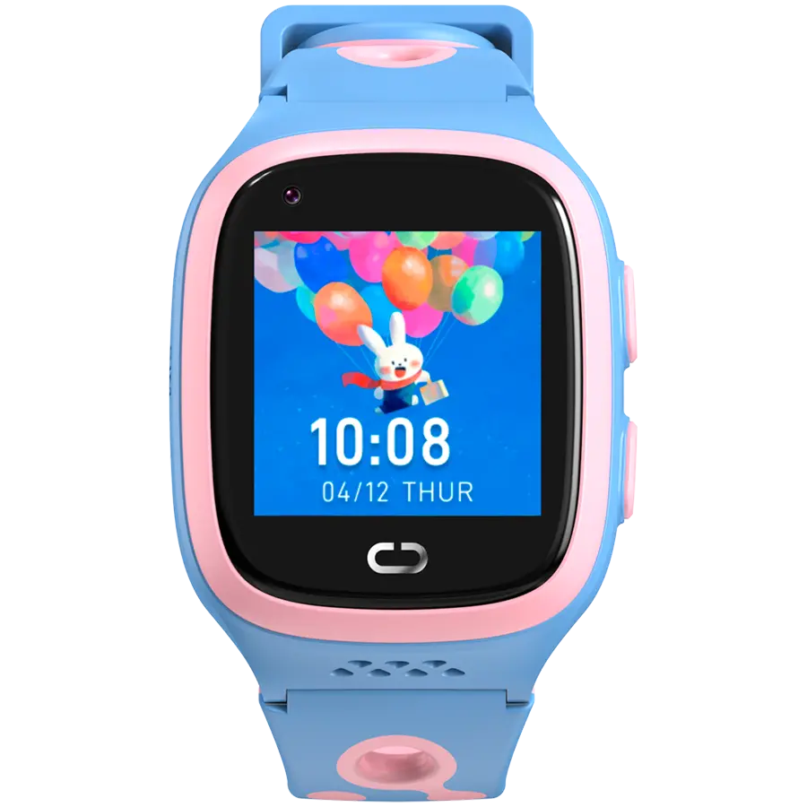 Canyon ceas pentru copii Kids Watch ZEFIR KW-49 E-SIM 4G GPS WiFi Video Muzică Jocuri învățare limba engleză, Roz&Albastru