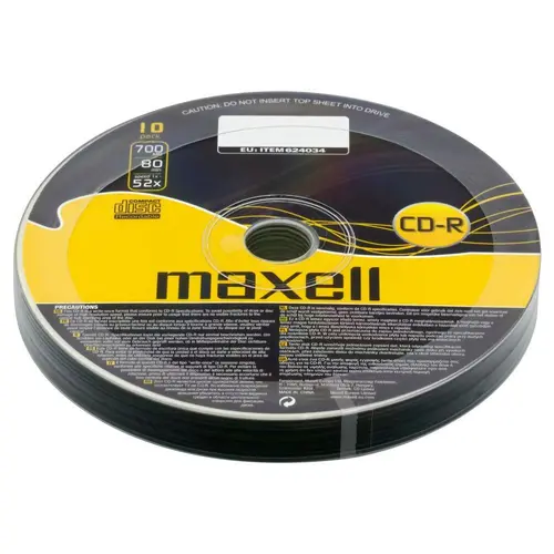 CD-R80 MAXELL, 700MB, 52x, 10 τεμ - 1