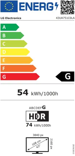 Телевизор, LG 43UA751C0LA, 43" 4K UltraHD TV 3840 x 2160, DVB-T2/C/S2, Smart TV LG ThinQ, 4K Upscaling, HDR10 Pro, HGiG, HLG, Built-in Wi-Fi, AI Sound Virtual 5.1 Up-mix, Simplink, HDMI, LAN, USB, Bluetooth, SPDIF, Hotel mode, Ceramic Black - image 7