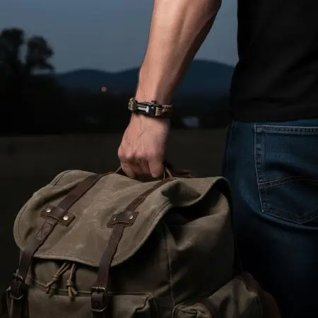 Мъжка плетена гривна EDC, EC01KH23 - image 1