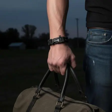 Мъжка плетена гривна EDC, EC01BL23 - image 1