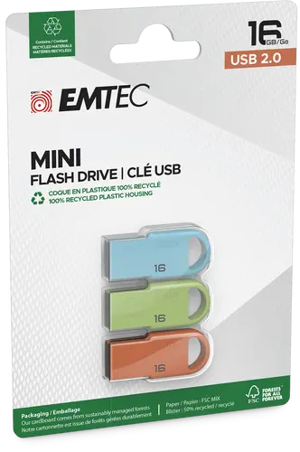 Памет, MOST 3PCS X 16GB EMTEC D250