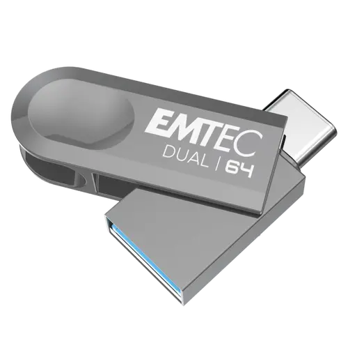 Памет, MOST 64G EMTEC D280 TYPE-C + TYPE-A - image 1