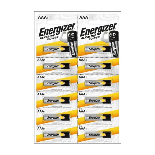 BLISTER CU 12 BATERII ALCALINE ALKALINE POWER AAA BP1X12 SG H EU ENERGIZER - 1