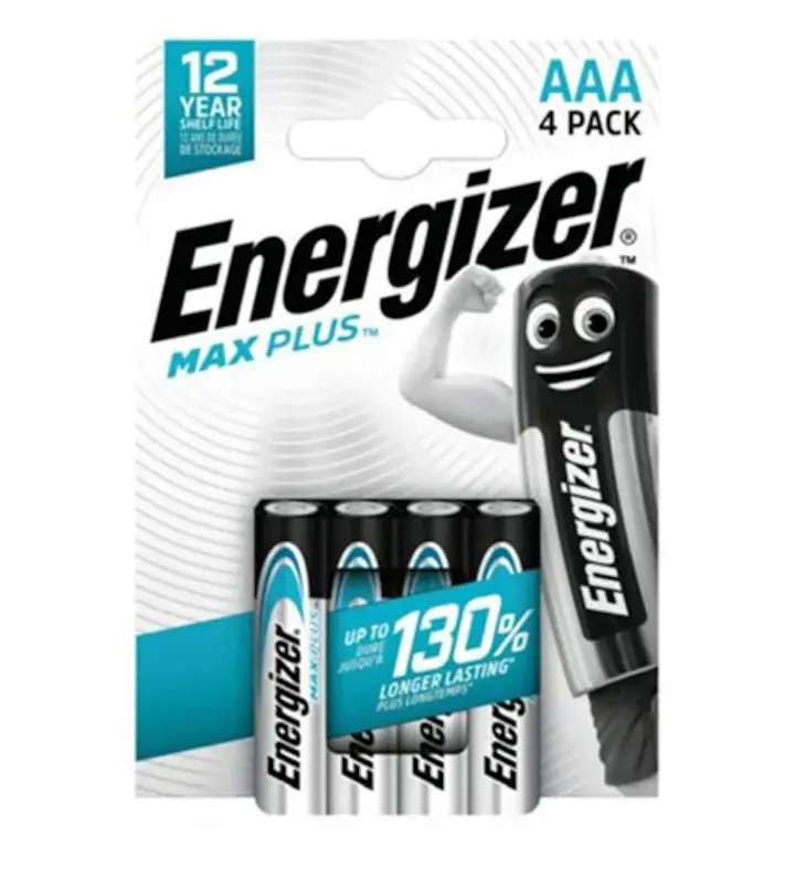 АЛКАЛНИ БАТЕРИИ ENR MAX PLUS AAA CHP4 ENERGIZER