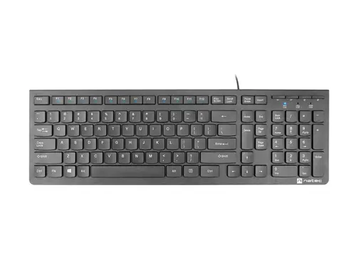 Клавиатура, Natec Keyboard Discus 2 SLIM US Layout Black - image 3