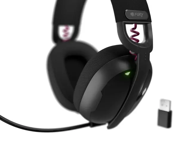 Căști, Fury Gaming Headset, Fukiya F6, Wireless cu microfon, Negru - image 3