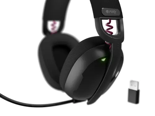 Слушалки, Fury Gaming Headset, Fukiya F6, Wireless With Microphone, Black - image 3