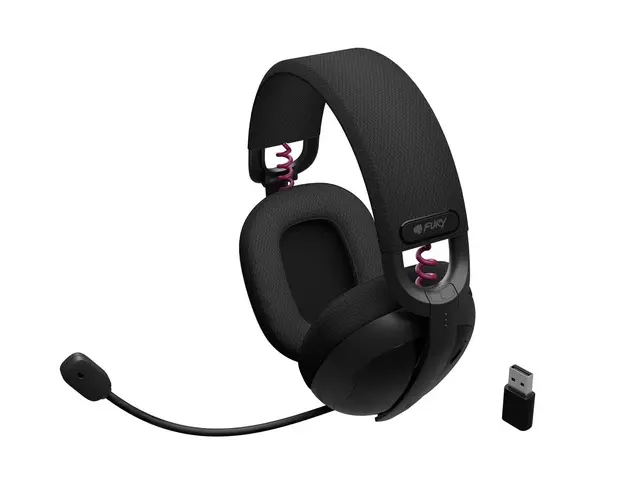 Ακουστικά, Fury Gaming Headset, Fukiya F6, Ασύρματα με μικρόφωνο, Μαύρο - image 7