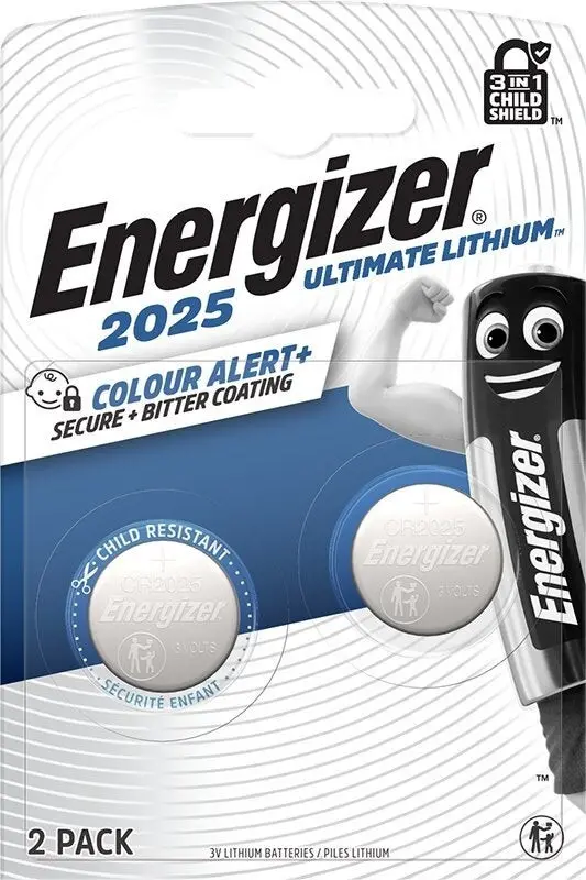 ΜΠΑΤΑΡΙΕΣ ΛΙΘΙΟΥ ENR ULTIMATE LITHIUM SPECIAL CR2025 BP2 ENERGIZER