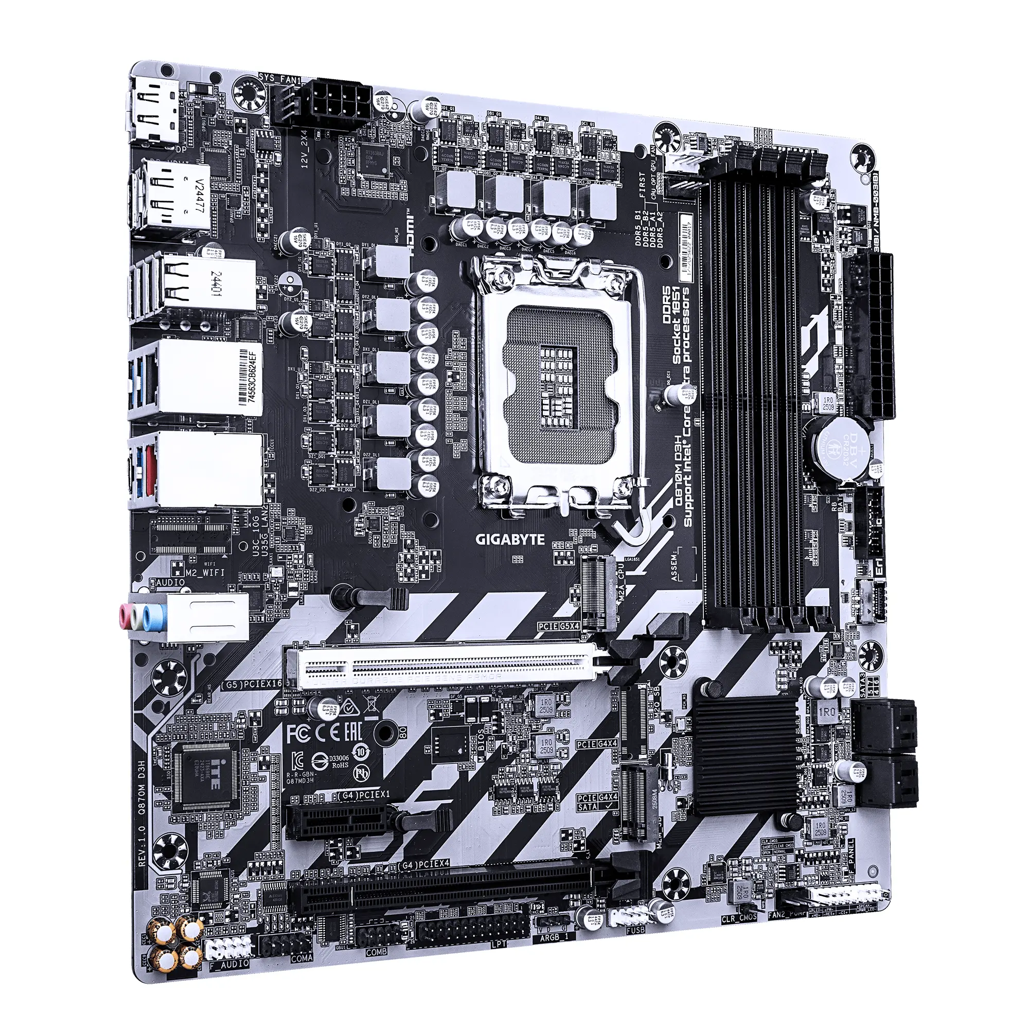 Placă de bază GIGABYTE Q870M D3H, LGA 1851 - image 1