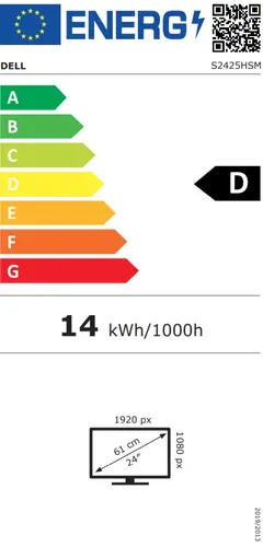 Монитор, Dell S2425HSM, 23.8" LED Flat Screen, IPS AG, FullHD 1920x1080, 99% sRGB, 1 ms MPRT, 4 ms GTG, 144Hz, 1500:1, 300 cd/m2, 2xHDMI, AMD FreeSync, VRR, Speakers 2x3W, Height-Adjustability , Pivot, Swivel, Tilt, Black&Silver - image 5