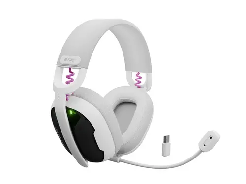 Căști, Fury Gaming Headset, Fukiya F6, fără fir cu microfon, albe - 7