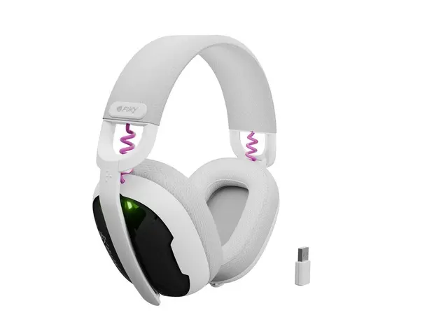Căști, Fury Gaming Headset, Fukiya F6, fără fir cu microfon, albe - image 7
