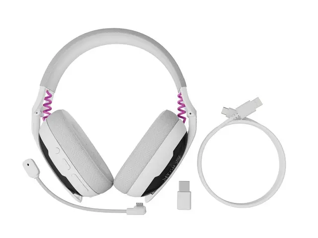 Căști, Fury Gaming Headset, Fukiya F6, fără fir cu microfon, albe - image 8