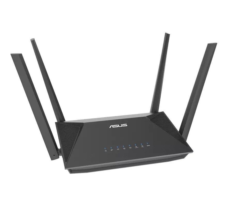 Рутер, Asus Wireless Router RT-AX52 Pro, AX3000, Dual-Band, Dual-Core 1.3GHz CPU, 128MB/256MB Flash/RAM, Gigabit, AiProtection Classic, Traditional QoS, VPN, IPTV, OFDMA, Beamforming, AiMesh - image 2