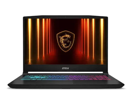Лаптоп, MSI Katana 15 HX B14WGK, i7-14650HX (16C/24T 8P+8E up to 5.2 GHz), NVIDIA GeForce RTX 5070 8GB GDDR7 798 AI TOPS, 15.6" QHD (2560x1440) 165Hz, IPS-Level, 16GB DDR5 2x8 5600MHz, 1TB SSD Gen4x4, Intel WiFi 6E, BT5.3, 4 Zone RGB Kbd, NO OS, 2.4kg