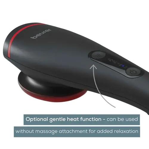 Масажор, Beurer MG 24 Massager with heat function; Soothing and relaxing vibration massage;3 massage attachments;2 intensity levels;2 pre-set programs - image 4