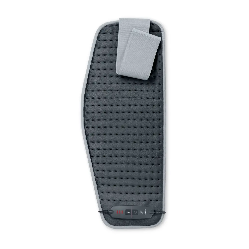 Термоподложка, Beurer HK 60 Cosy Grey Abdominal & Back Heat Pad; 3 temperature settings; auto switch-off after 90 min; washable on 30°;Fast heating; Fleece fibre;BSS;69(L)x28(W) cm: Max waist 102sm