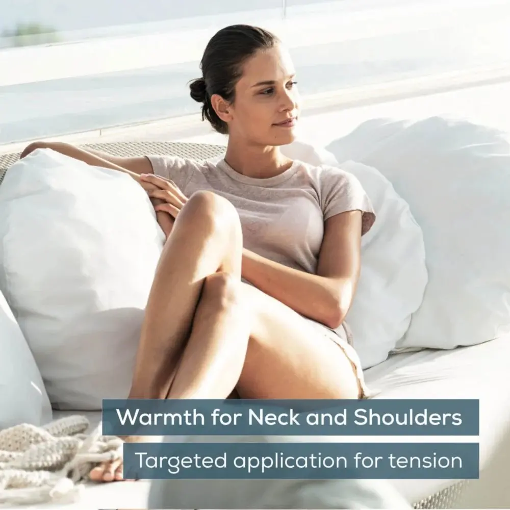 Термоподложка, Beurer HK 66 Cosy Grey Shoulder & Neck Heat Pad; 3 temperature settings; auto switch-off after 90 min; washable on 30°; removable switch; fleece fibre;56(L)x52(W) cm - image 2