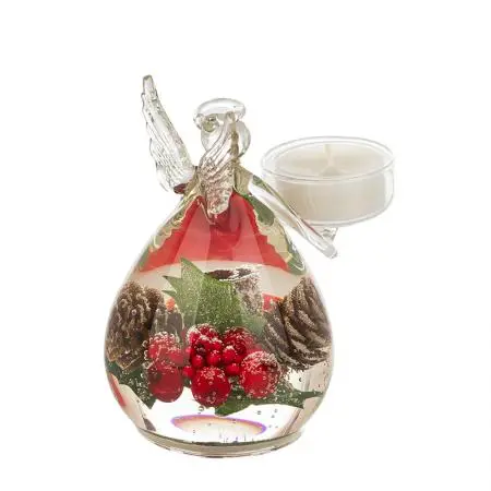 Коледен свещник - стъклен ангел - image 1