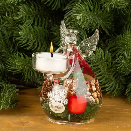 Коледен свещник - стъклен ангел - image 4