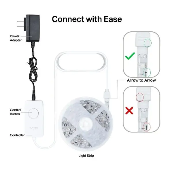TP LINK TAPO-L920-5 LED лента , WiFi, 5м., 13.5W, RGB - image 2