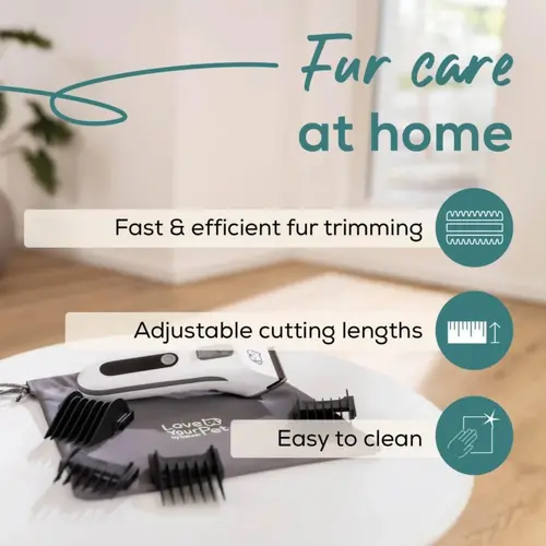 Машинка за подстригване, Beurer PP 110 Fluffy Professional grooming for dogs and cats;individually adjustable cutting lengths and extra-long battery life;Quiet motor;Wide stainless steel blade - image 4