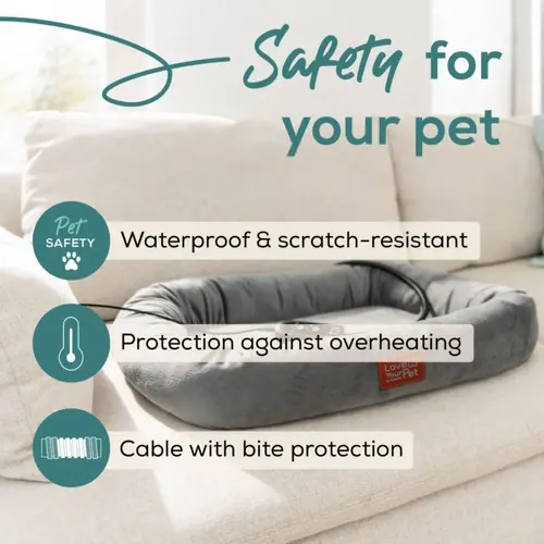 Отопляемо легло, Beurer PP 250 Kira Heated bed;Proven safety;Integrated bite protection on the power cable&protected heating element; Machine-washable cover and waterproof heating element - image 5