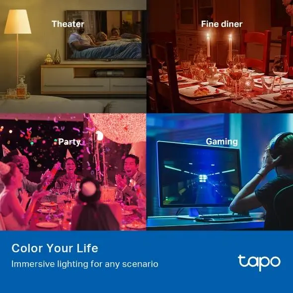 TP LINK TAPO L530E Смарт крушка RGB 8.7W 806LM - image 4