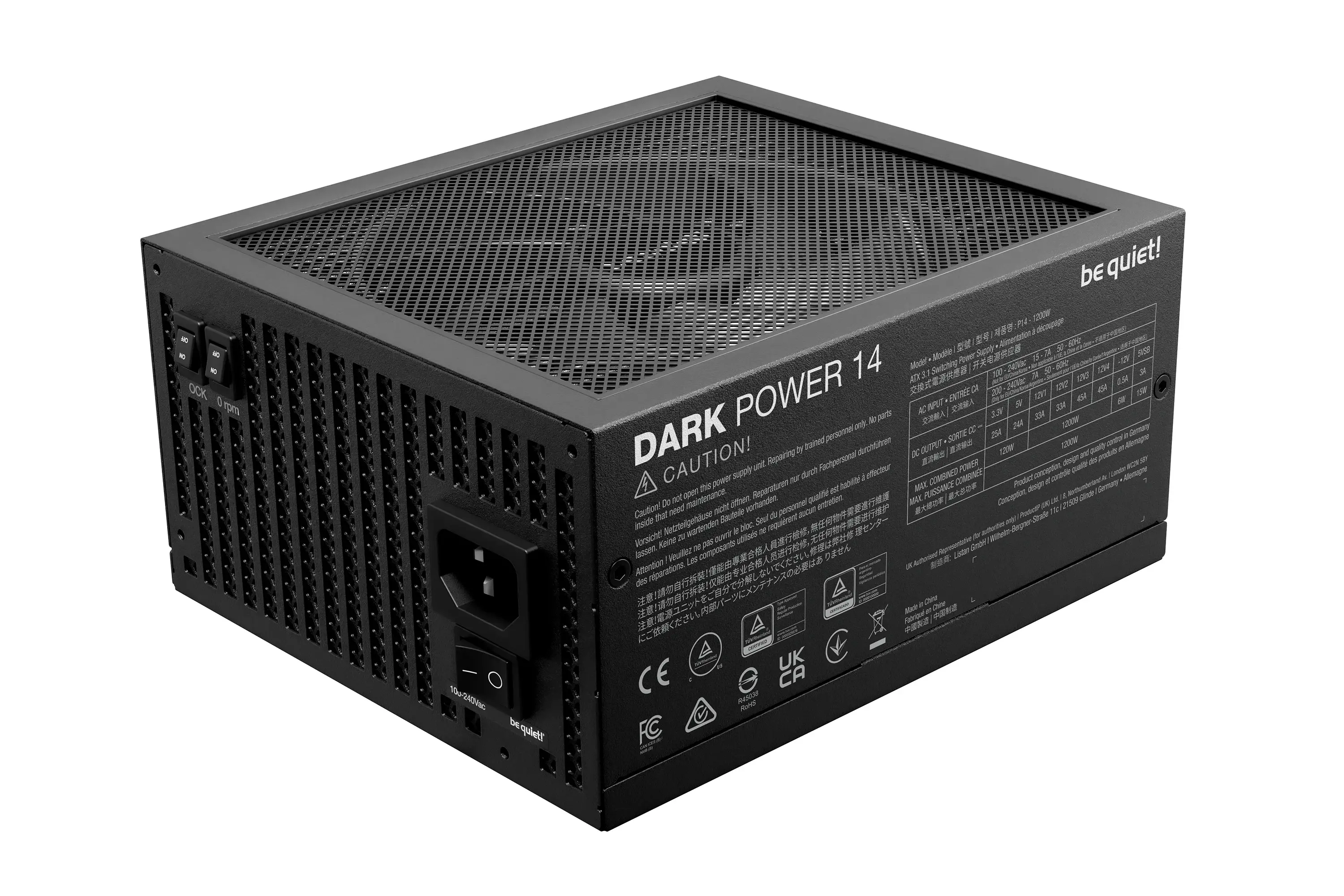 be quiet! захранване PSU ATX 3.1 Titanium - Dark Power 14 1200W - image 2