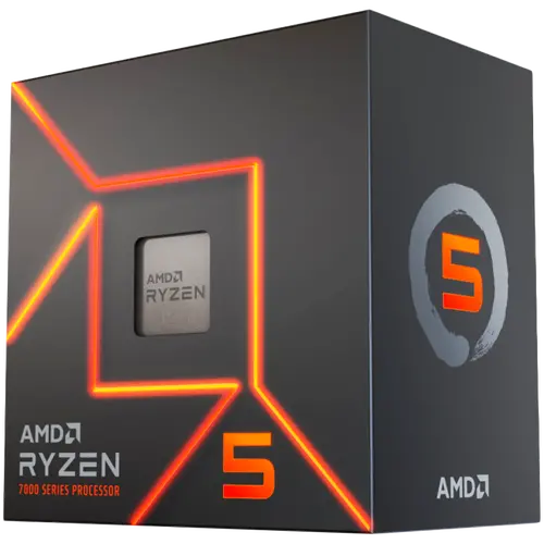 AMD CPU Desktop Ryzen 5 6C/12T 7400 (4.3GHz,22MB,65W,AM5) MPK, with Radeon Graphics and Wraith Stealth Cooler