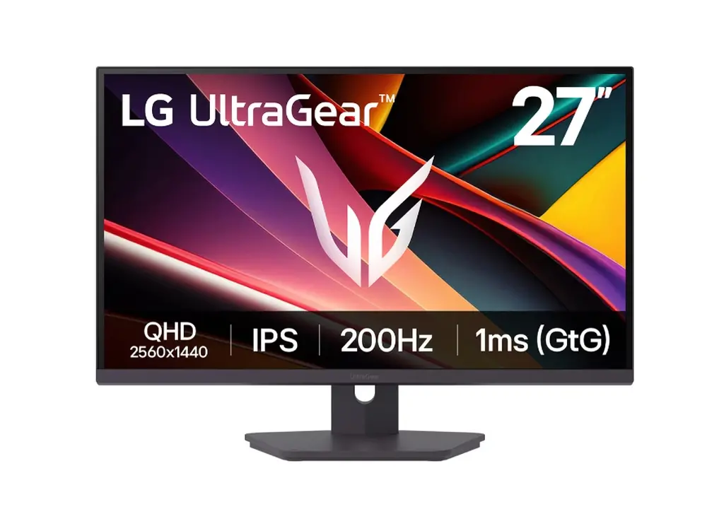 Монитор, LG 27G610A-B, UltraGear 27" IPS, AG, 1ms (GtG), 200Hz, 1000:1, HDR400, sRGB 99%, 400cd/m2, QHD 2560x1440, NVIDIA G-SYNC, AMD FreeSync, HDMI, DisplayPort, Headphone Out, Reader mode, Tilt, Swivel, Height Adjustable, Pivot, Black