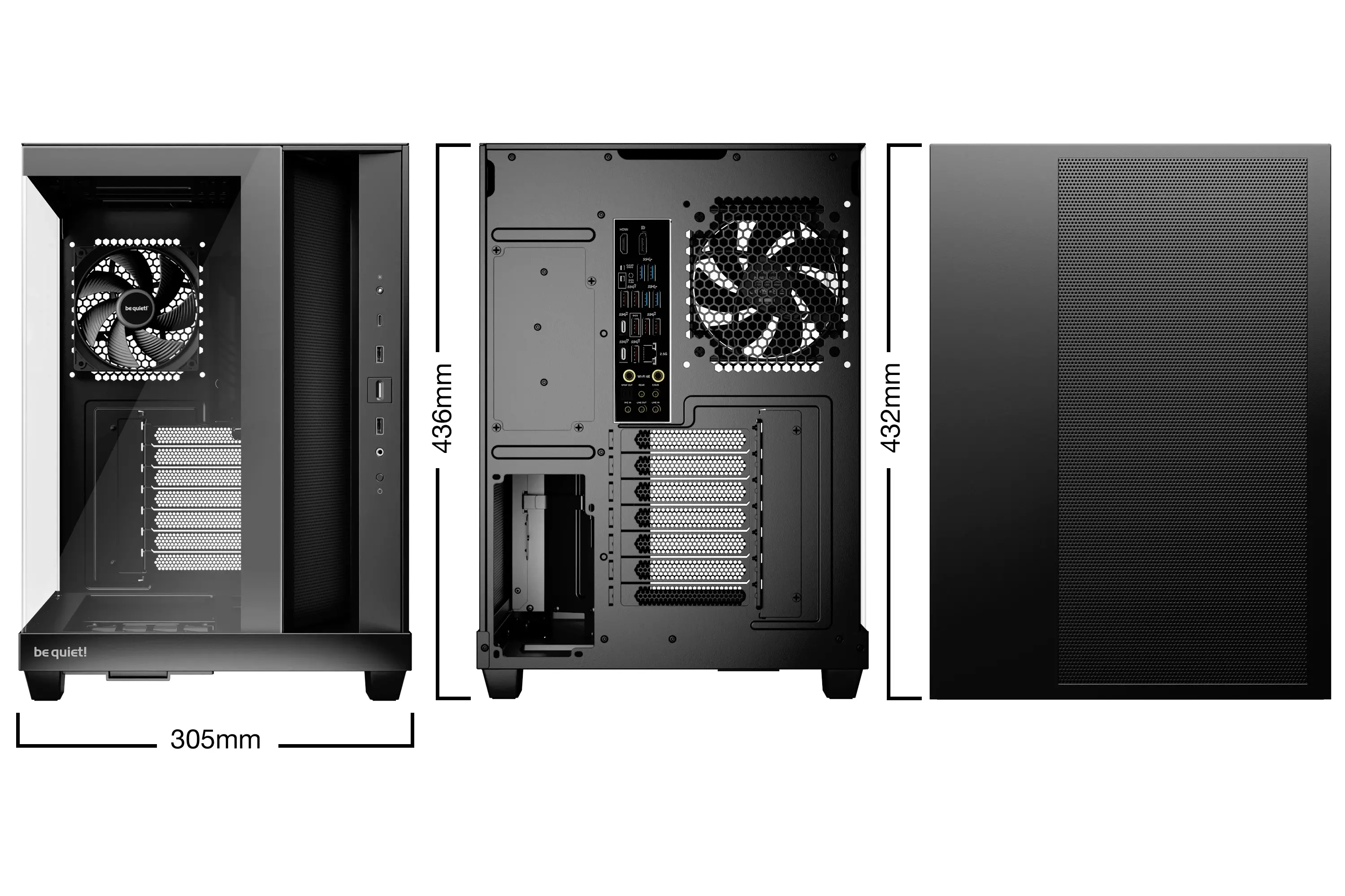 be quiet! κουτί Case ATX - LIGHT BASE 500 Black - image 1